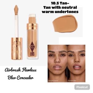 CHARLOTTE TILBURY Airbrush Flawless Blur Concealer-10.5 Tan NEW IN BOX